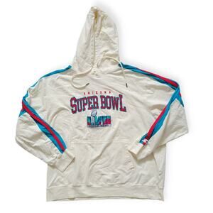 Starter Arizona Superbowl LVII 2022 Cream French Terry Hoodie Women Sz XXL